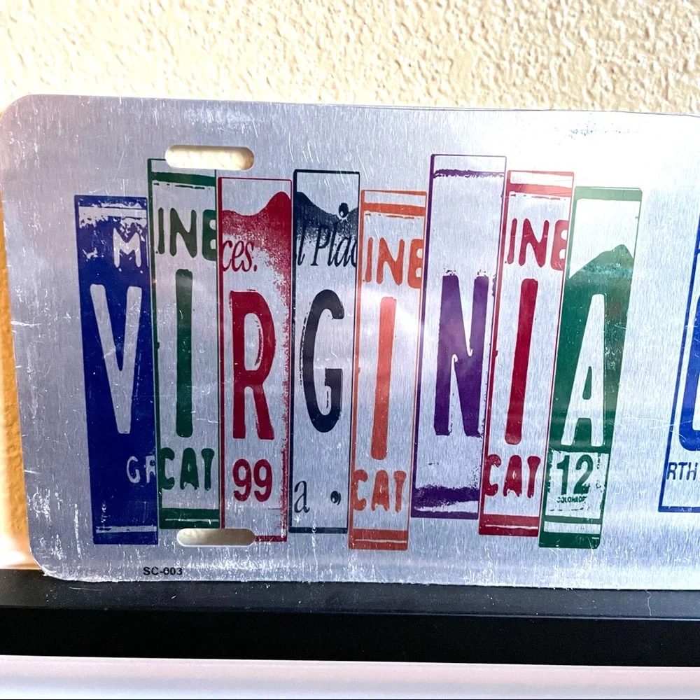 NEW Virginia City License Plate Metal Sign
